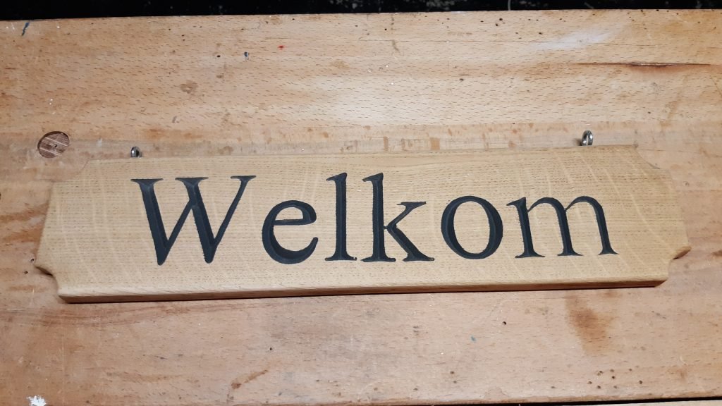 Welkom bordje
